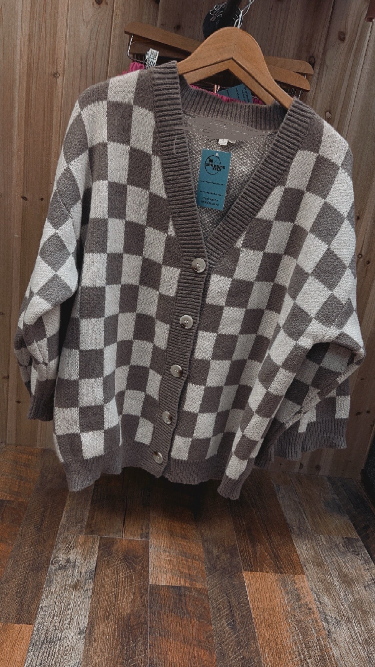 Neelo Checkered Cardigan