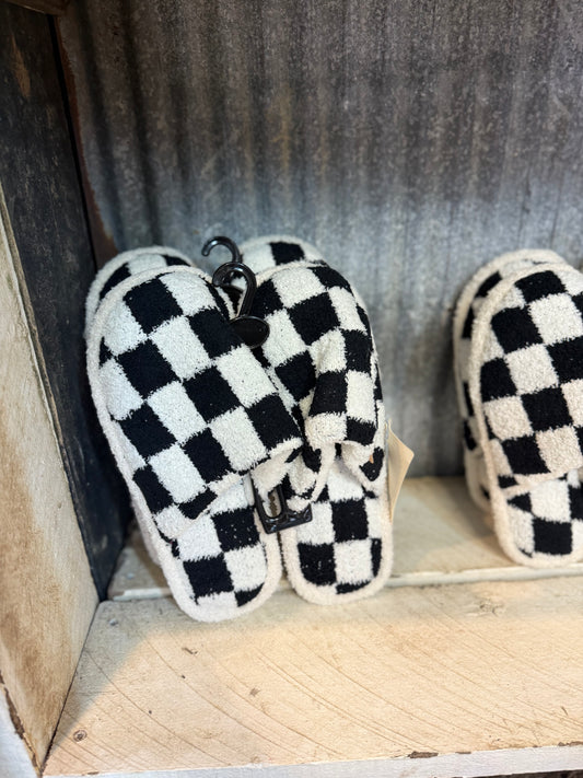 Checker Board House Slippers