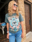 Wild West Cowboy Skull tee