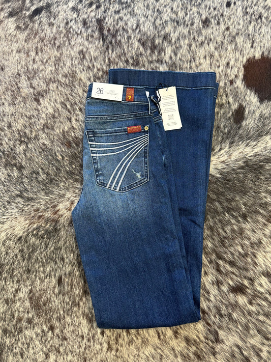 7 for All Mankind Jeans - Dark wash with white pockets