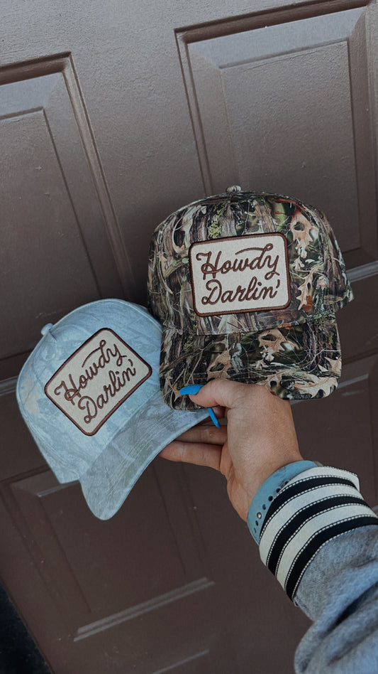 Howdy Darlin Camo Trucker Hat